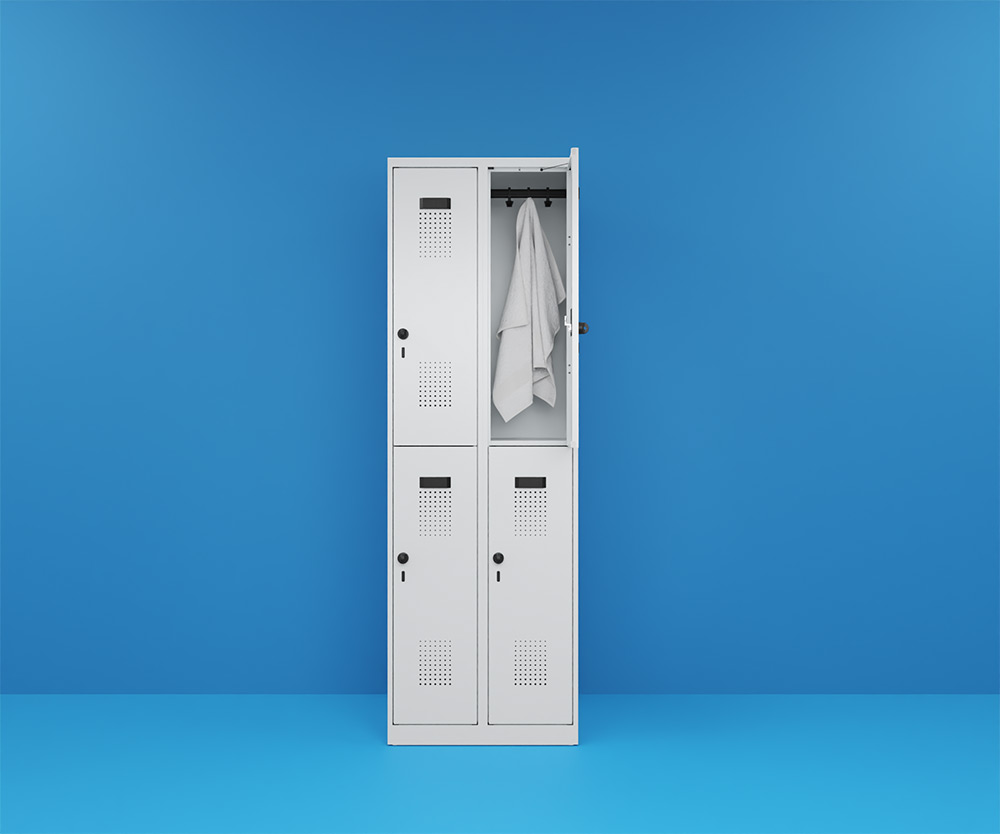 Doppelstöckige Spinde Doppelstöckige Spinde