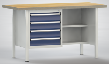 Standard-Werkbank - 1500 x 700 x 840 mm L x T x H