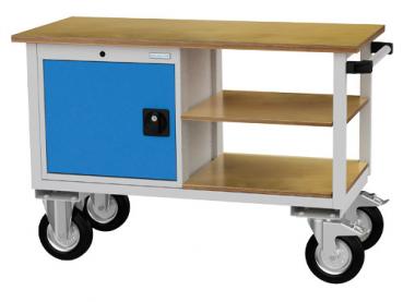 Mobile Kastenwerkbank Tiefe 540 mm, 2 x Fachboden