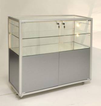 Thekenvitrine mit Staufach CB910MF - 98 x 41,5 x 95 cm