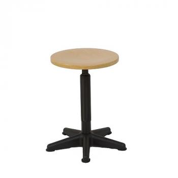 Drehhocker mit Sitz Buche, Sitzhöhe 410-600mm