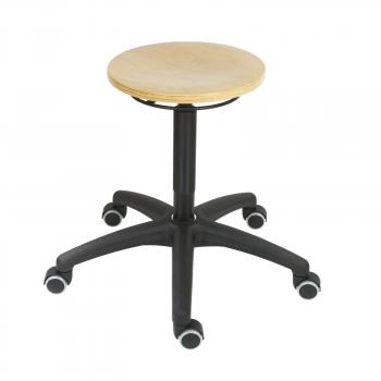Drehhocker mit Sitz Buche, Sitzhöhe 445-635mm