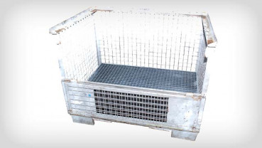 PE Auffangwanne 105 Liter für Gitterboxen mit Gitterrost