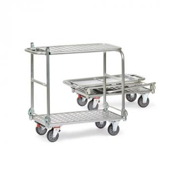 Klappwagen Ladefläche 900x600mm bis 200kg Alu 2 Bügel 2 Ebenen