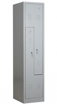 Z-Garderobenschrank 2 Türen mit Sockel 1800x400x500 mm