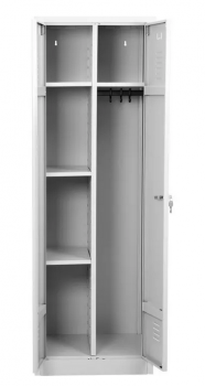 Putzmittelschrank aus Metall 180 x 60 x 50 cm (HxBxT)