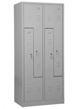 Z-Garderobenschrank 4 Türen mit Sockel 1800x800x500 mm