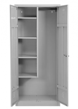 Putzmittelschrank aus Metall 180 x 80 x 50 cm (HxBxT)