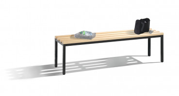 Freistehende Garderobensitzbank 420x1500x353mm ohne Schuhrost