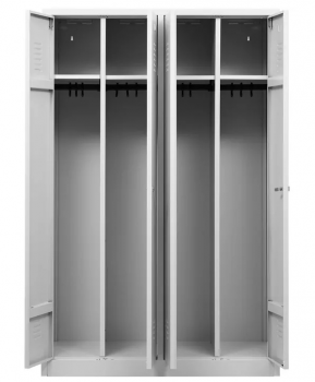 Garderobenschrank 4 Türen mit Sockel 1800x1170x500 mm