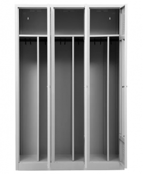 Garderobenschrank 3 Türen mit Sockel 1800x1200x500 mm